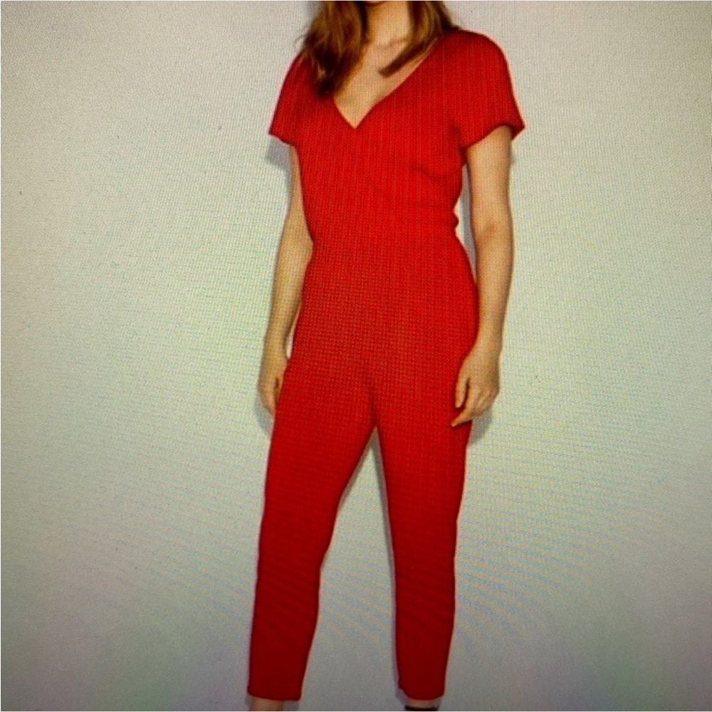 Express Red Wrap Maxi Dress with Flutter Sleeves